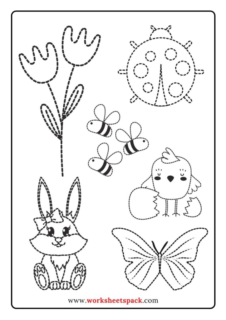 146 Printable Trace Coloring Pages 42