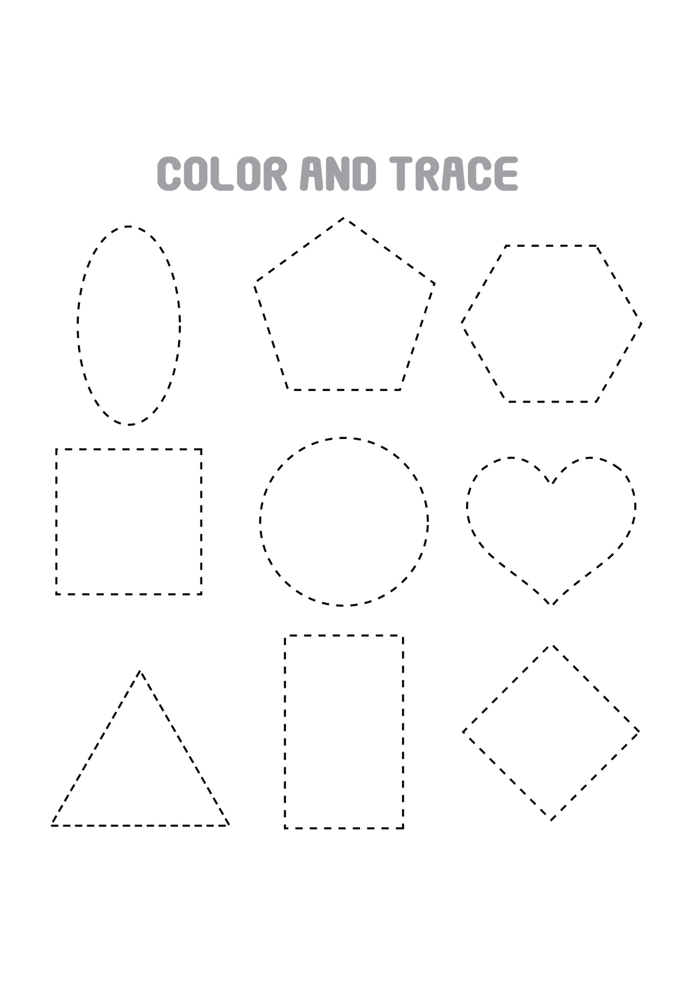 146 Printable Trace Coloring Pages 63