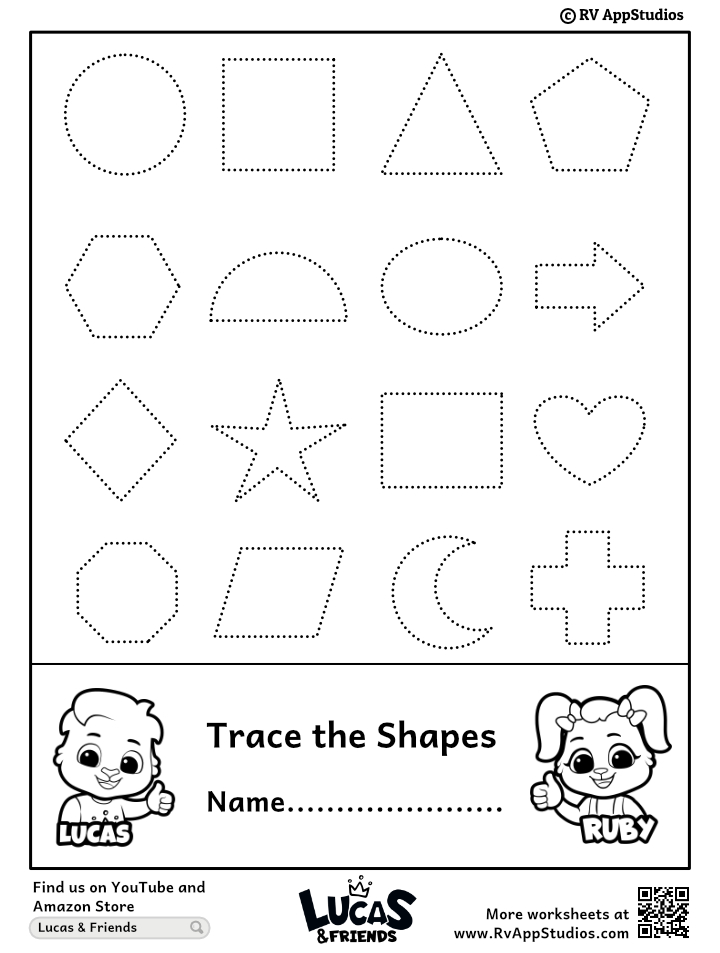 146 Printable Trace Coloring Pages 74