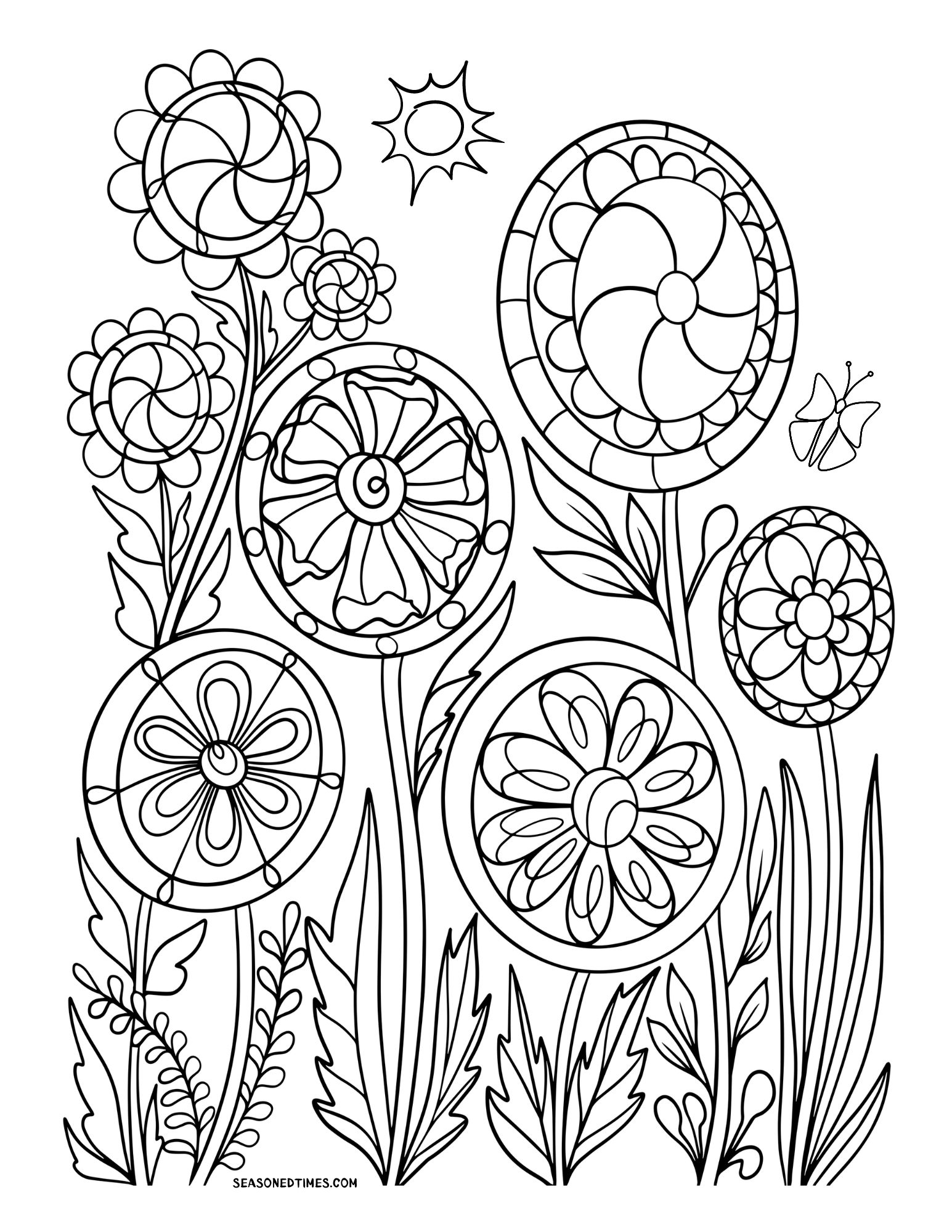 150+ Dementia Friendly Easy Coloring Pages for Dementia Patients Printable 18