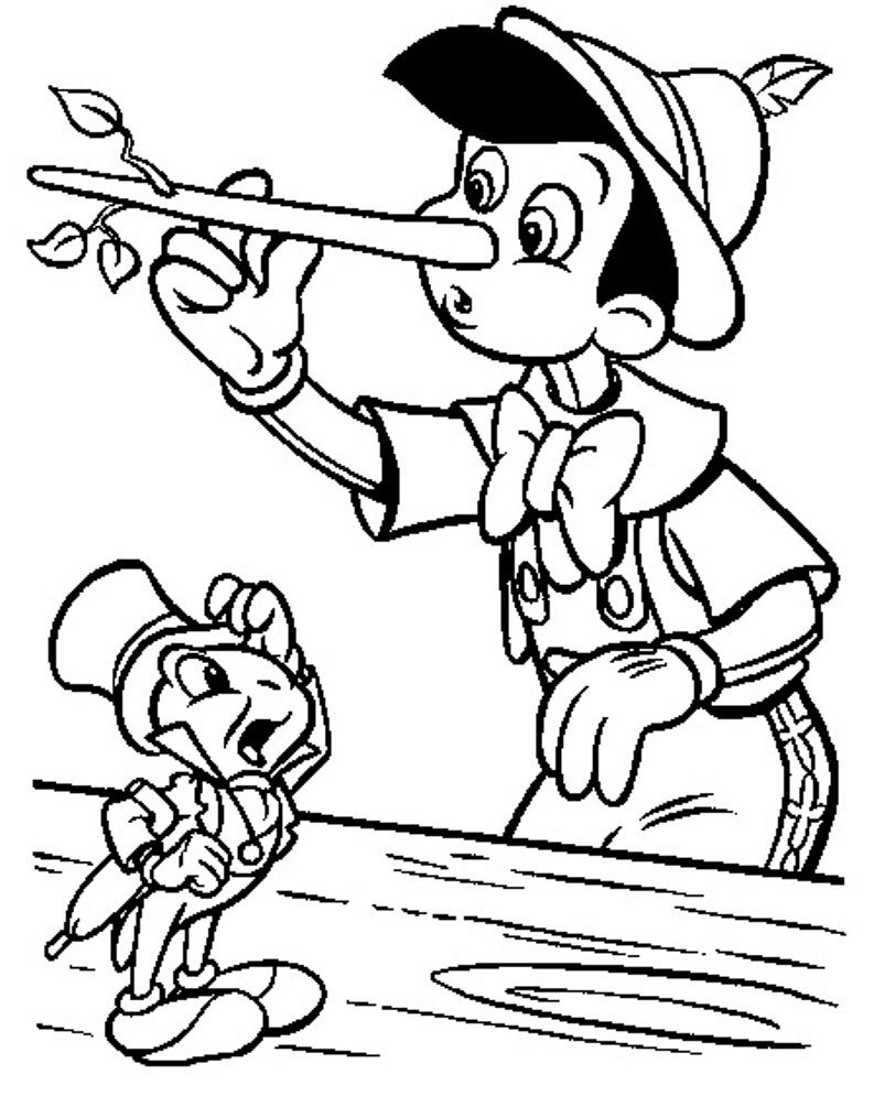 150 Free Pinocchio Coloring Pages for Kids Printable 10