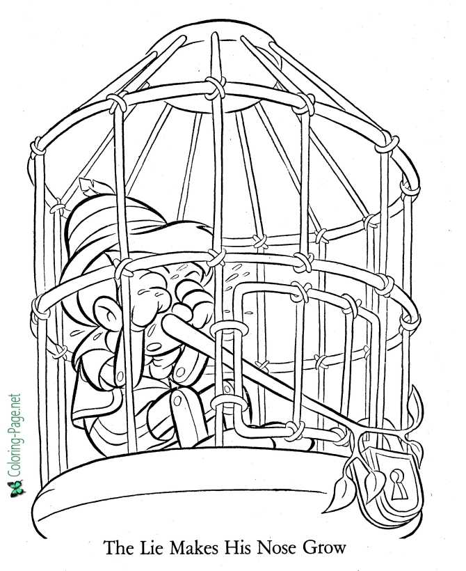 150 Free Pinocchio Coloring Pages for Kids Printable 109