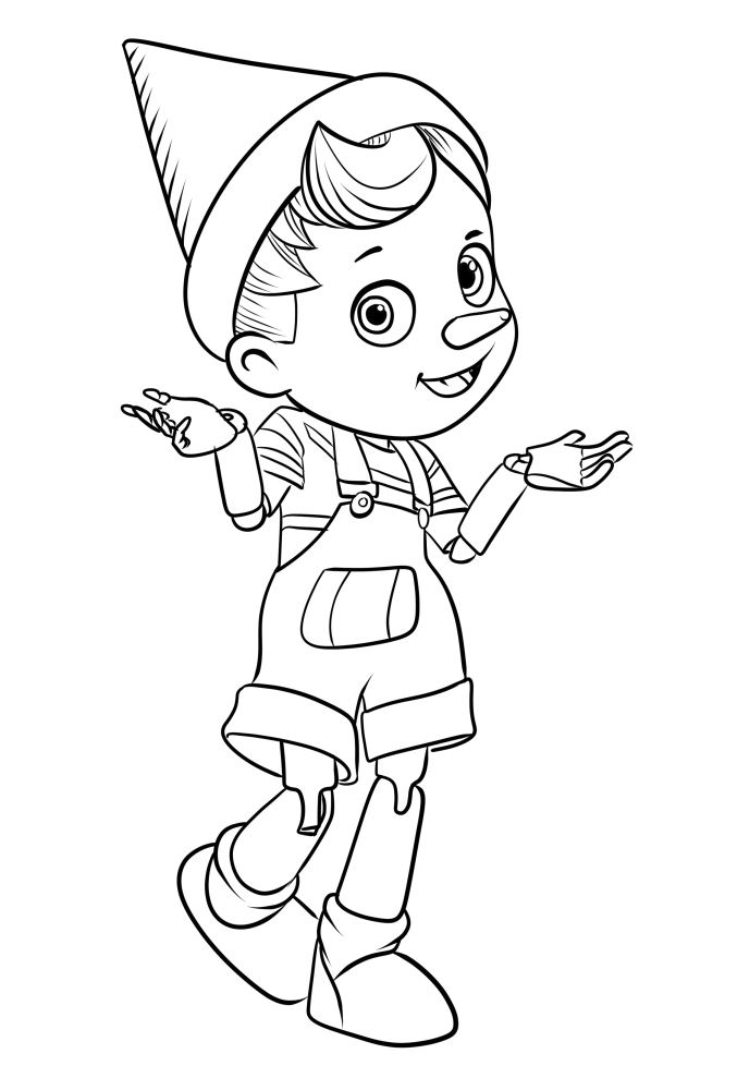 150 Free Pinocchio Coloring Pages for Kids Printable 133