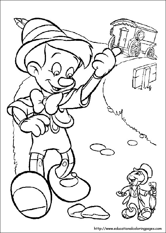 150 Free Pinocchio Coloring Pages for Kids Printable 16