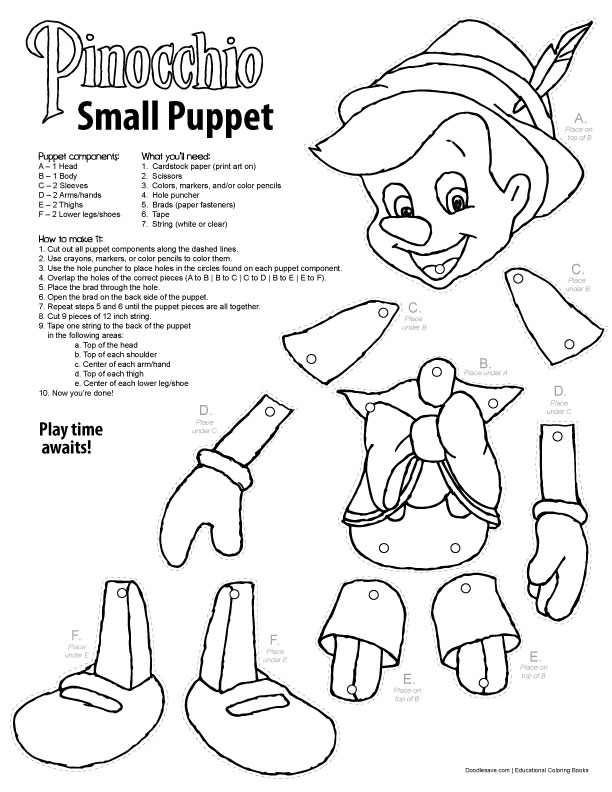 150 Free Pinocchio Coloring Pages for Kids Printable 17