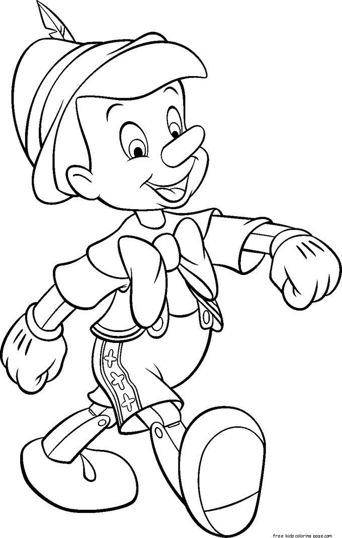 150 Free Pinocchio Coloring Pages for Kids Printable 2