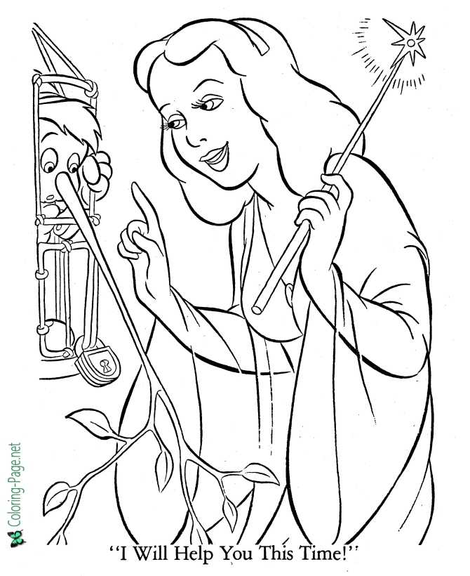 150 Free Pinocchio Coloring Pages for Kids Printable 20