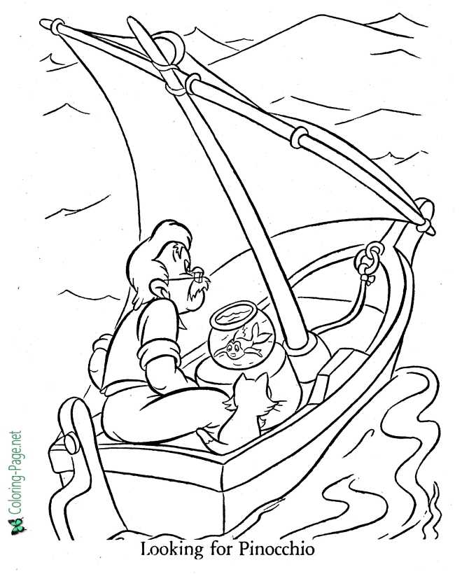 150 Free Pinocchio Coloring Pages for Kids Printable 32