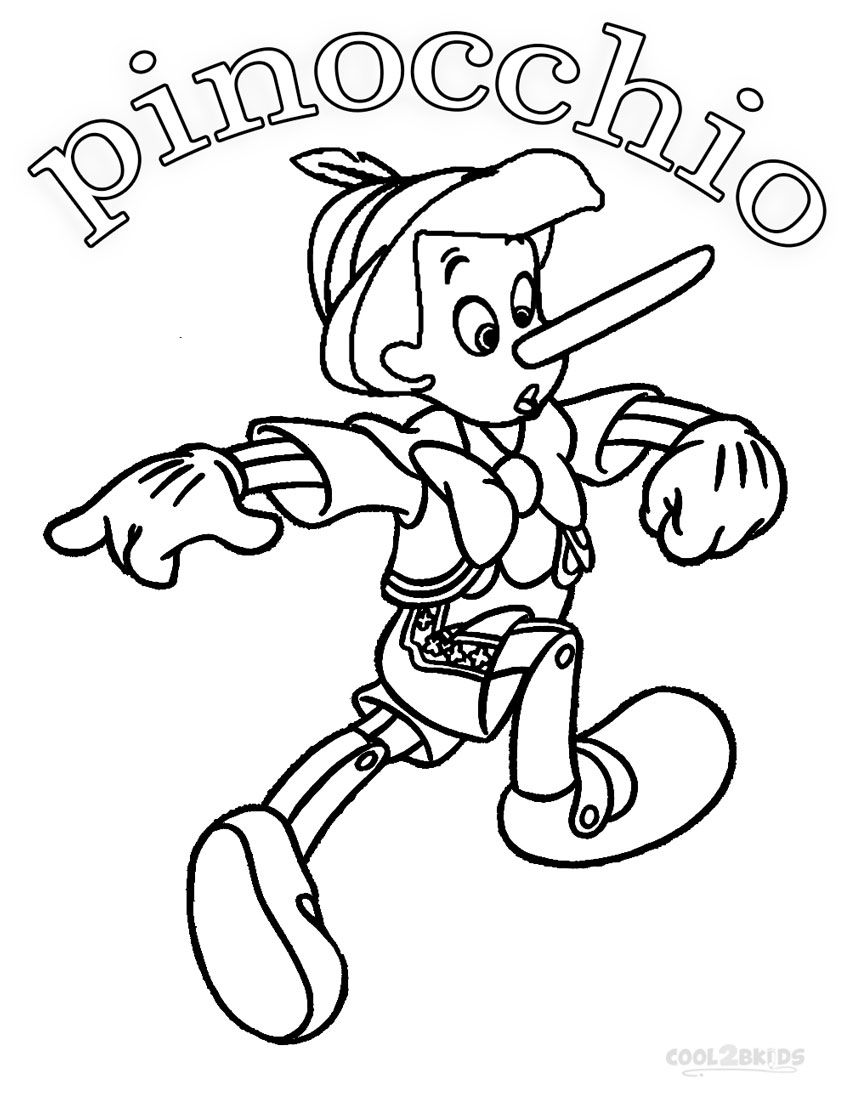 150 Free Pinocchio Coloring Pages for Kids Printable 4