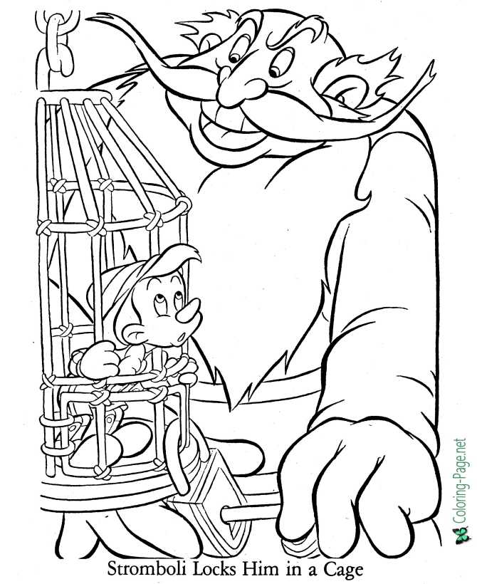 150 Free Pinocchio Coloring Pages for Kids Printable 52