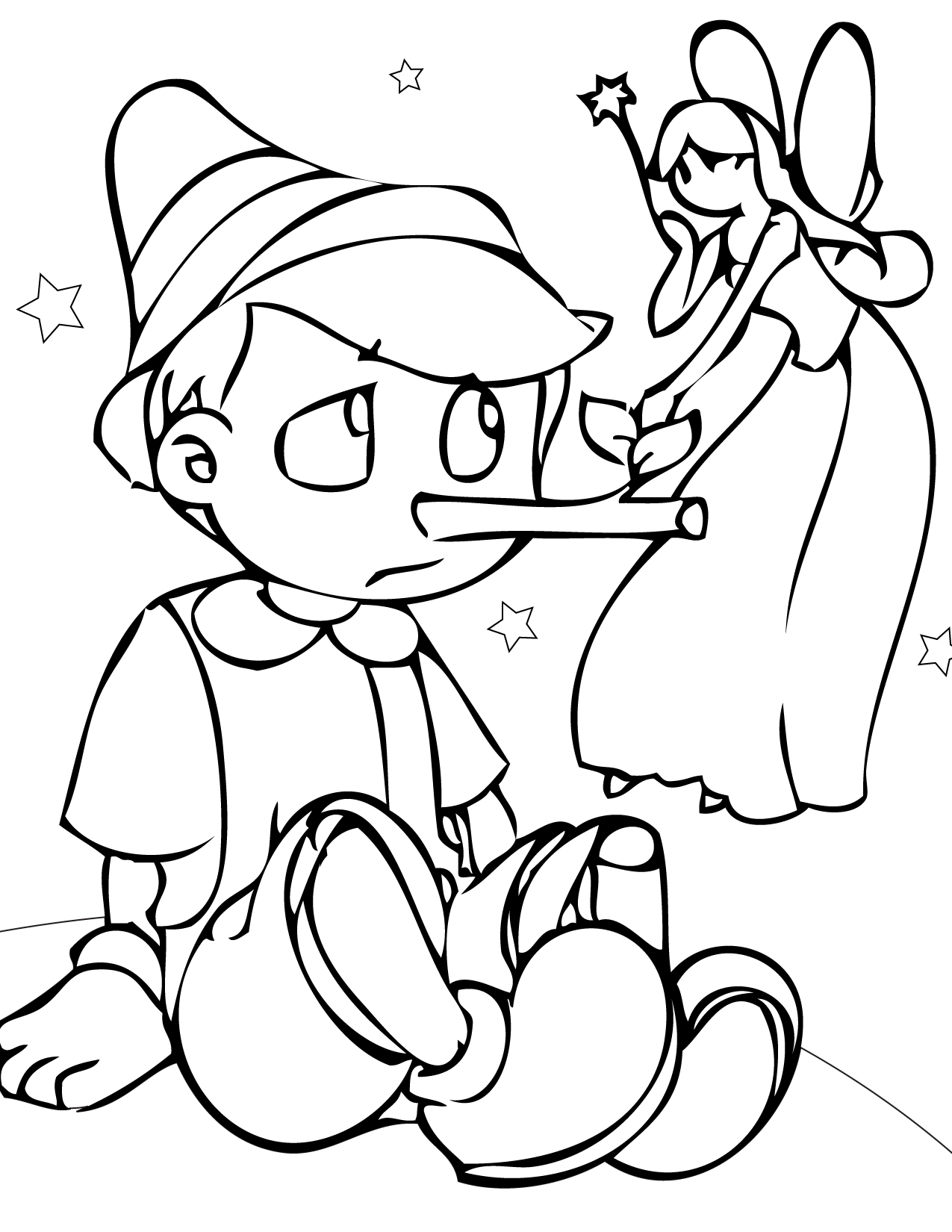 150 Free Pinocchio Coloring Pages for Kids Printable 60