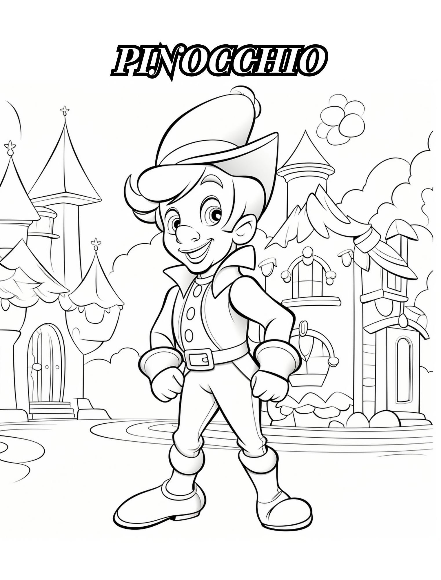 150 Free Pinocchio Coloring Pages for Kids Printable 9