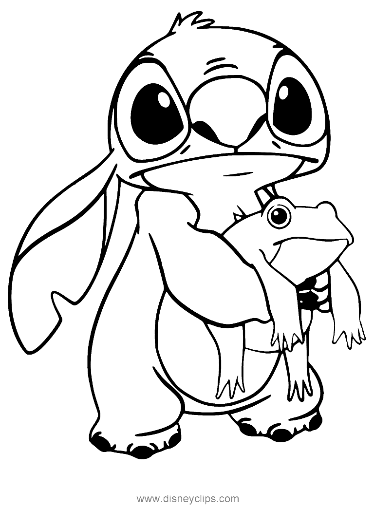 150+ Lilo and Stitch Coloring Pages Printable 1