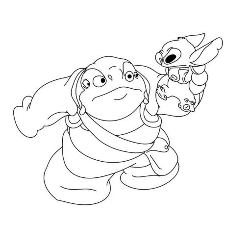 150+ Lilo and Stitch Coloring Pages Printable 113