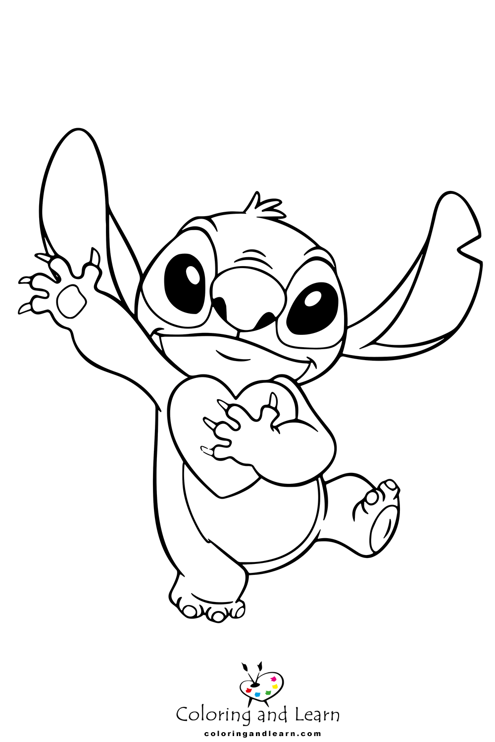 150+ Lilo and Stitch Coloring Pages Printable 116