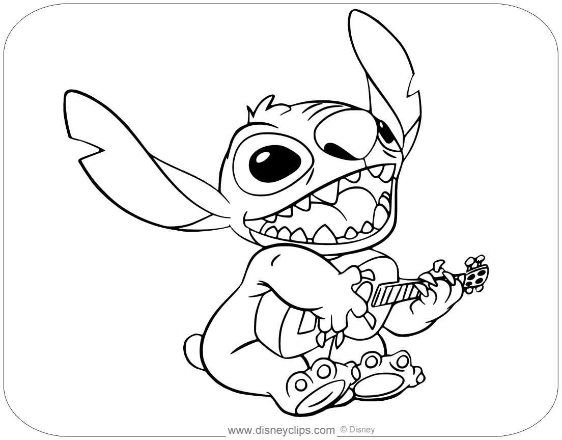 150+ Lilo and Stitch Coloring Pages Printable 122