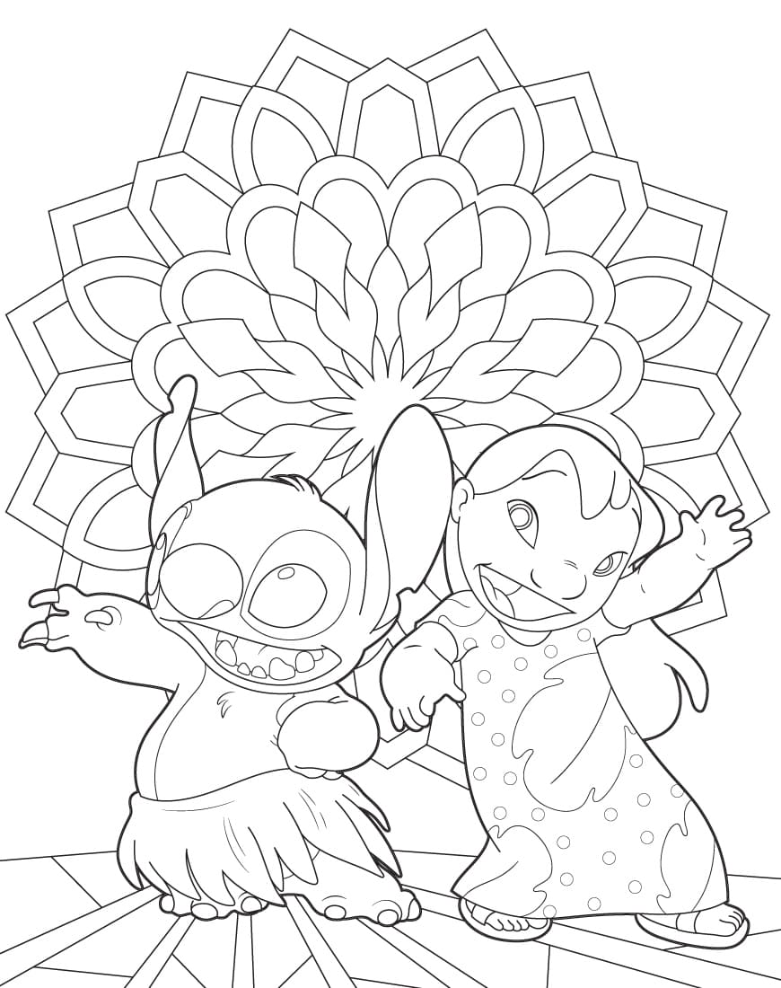 150+ Lilo and Stitch Coloring Pages Printable 123