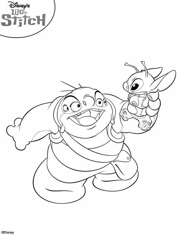 150+ Lilo and Stitch Coloring Pages Printable 125