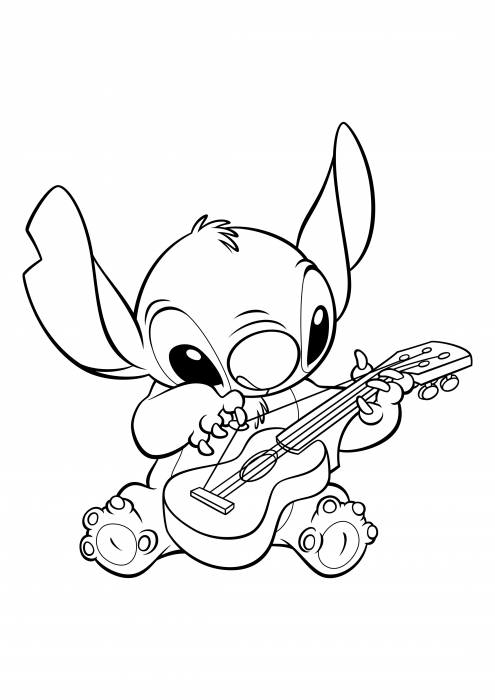 150+ Lilo and Stitch Coloring Pages Printable 132