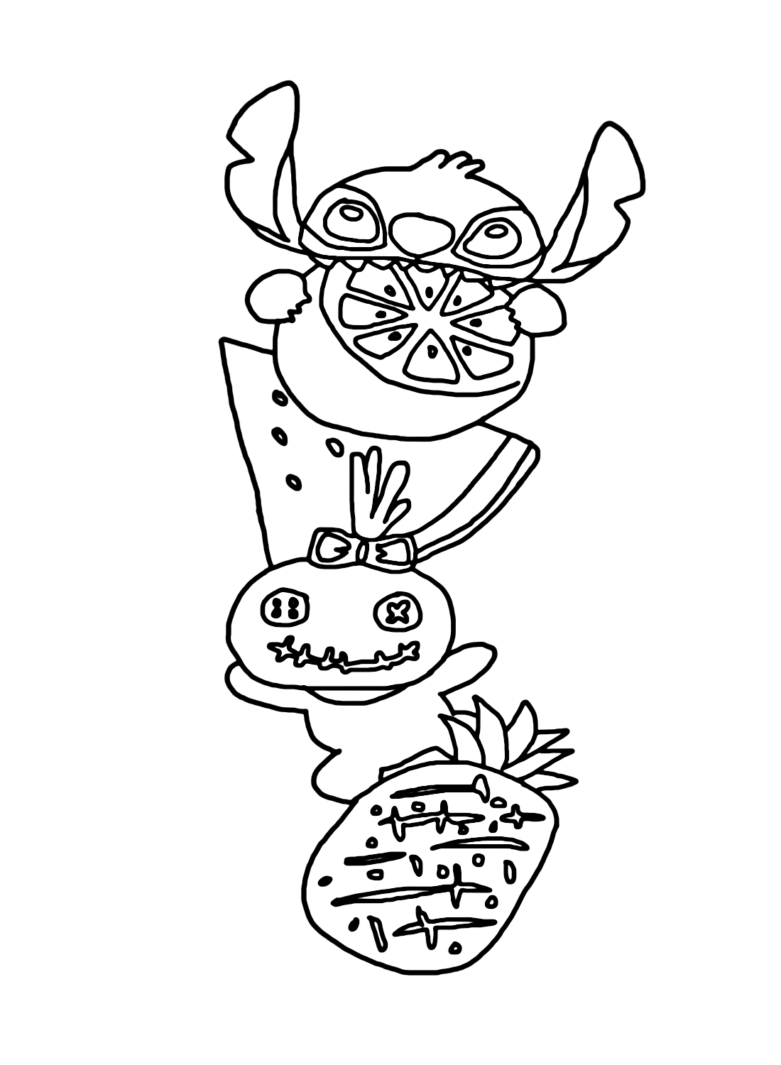 150+ Lilo and Stitch Coloring Pages Printable 139