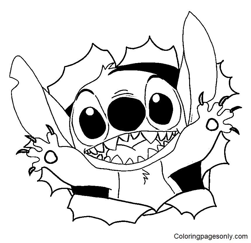 150+ Lilo and Stitch Coloring Pages Printable 14