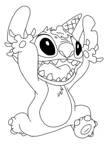 150+ Lilo and Stitch Coloring Pages Printable 147