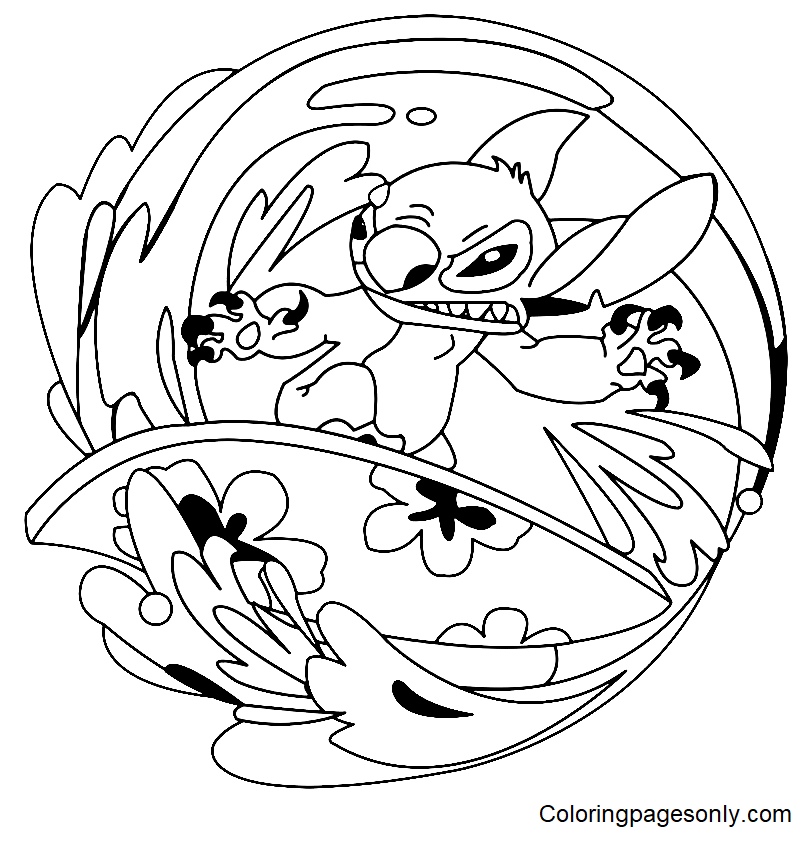 150+ Lilo and Stitch Coloring Pages Printable 151