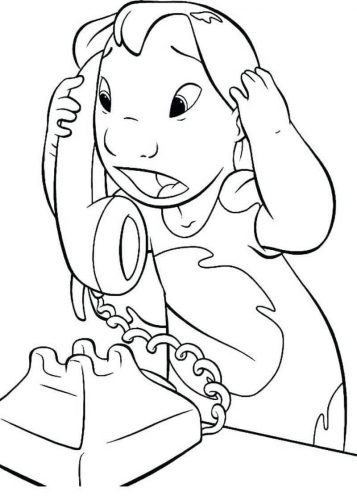 150+ Lilo and Stitch Coloring Pages Printable 155