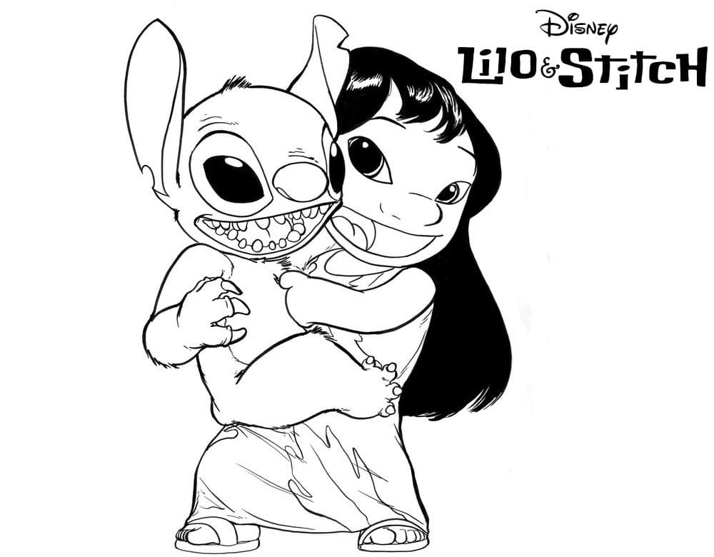 150+ Lilo and Stitch Coloring Pages Printable 158