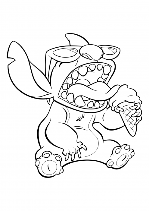 150+ Lilo and Stitch Coloring Pages Printable 159