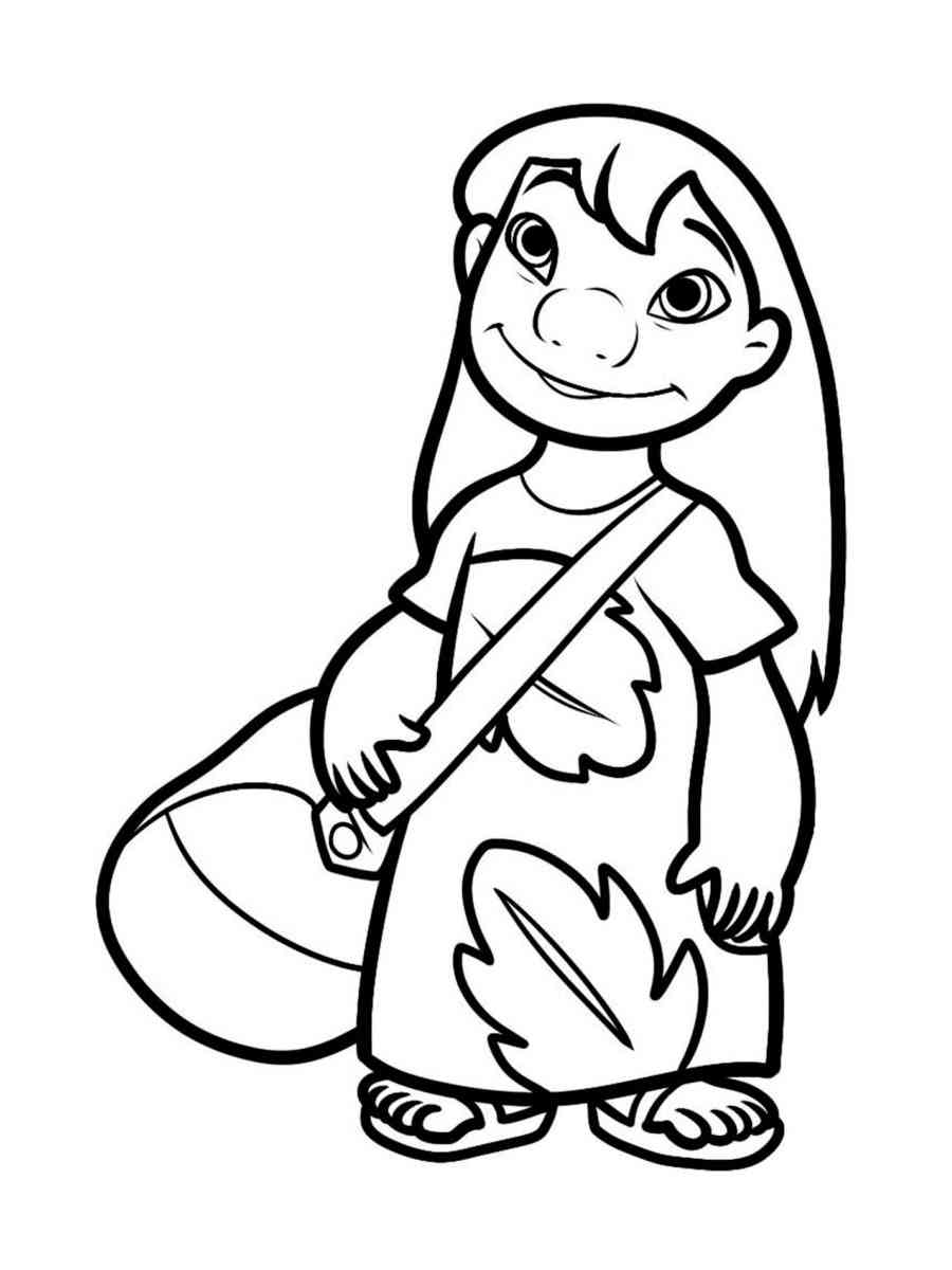 150+ Lilo and Stitch Coloring Pages Printable 160