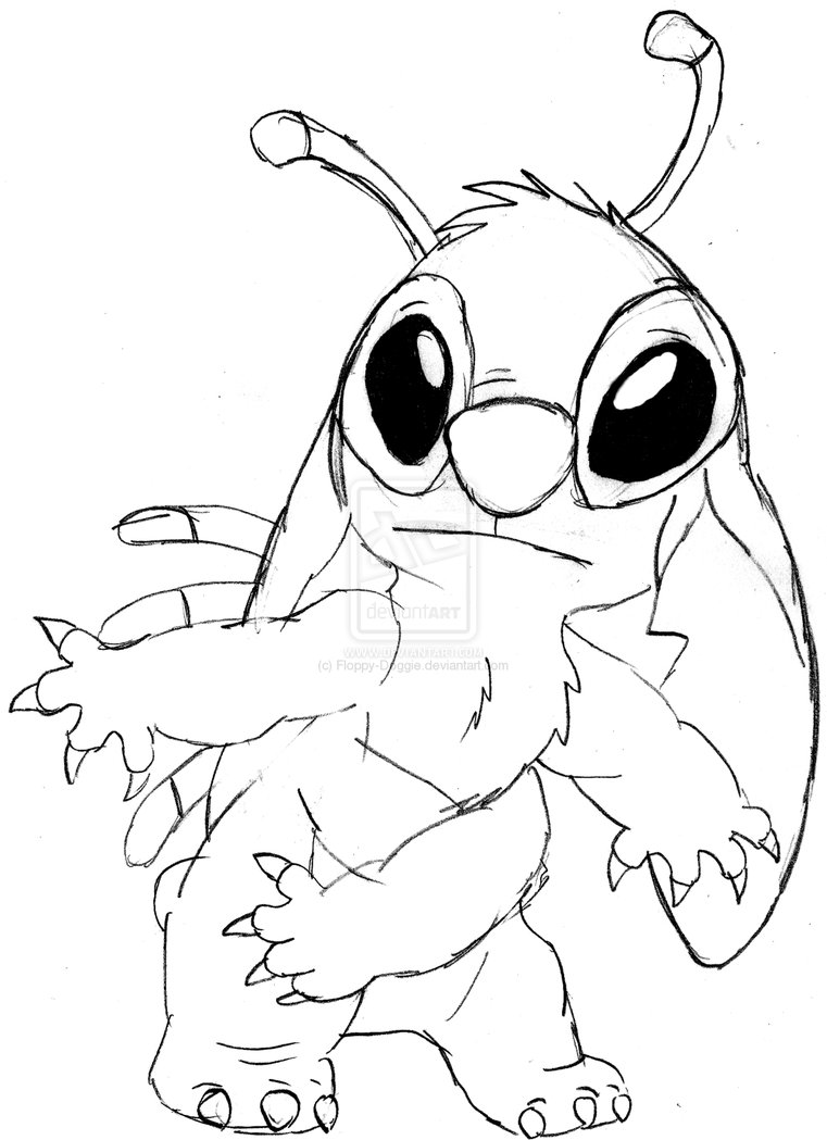 150+ Lilo and Stitch Coloring Pages Printable 17