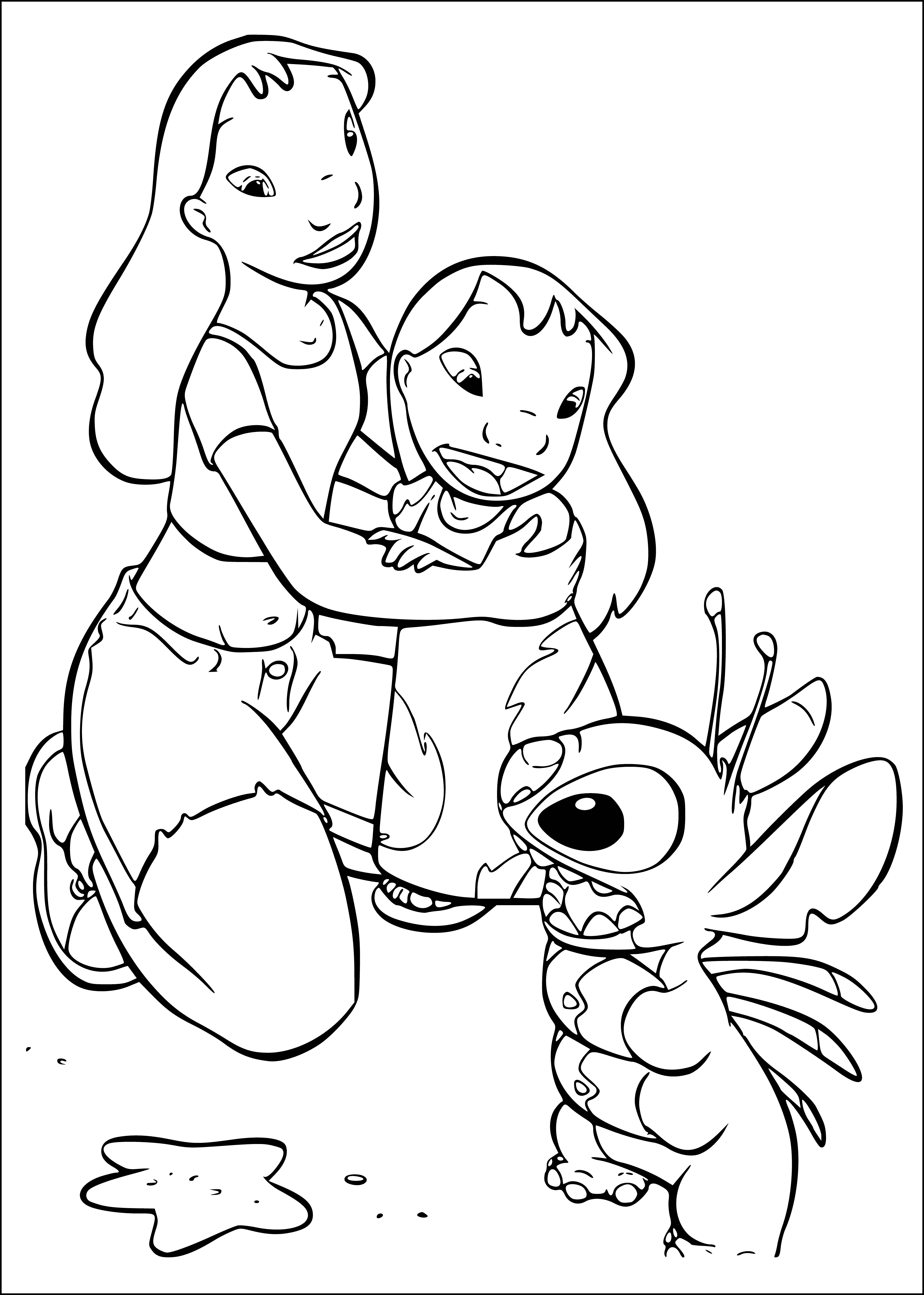 150+ Lilo and Stitch Coloring Pages Printable 22