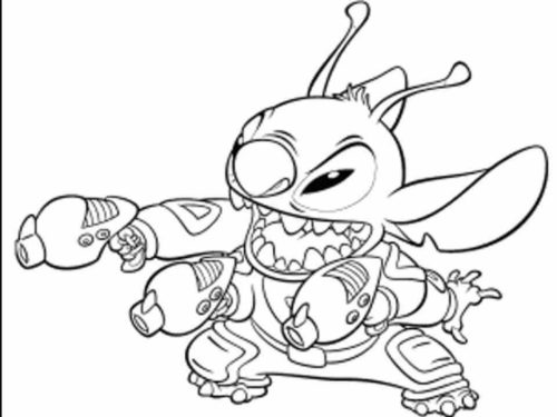 150+ Lilo and Stitch Coloring Pages Printable 25