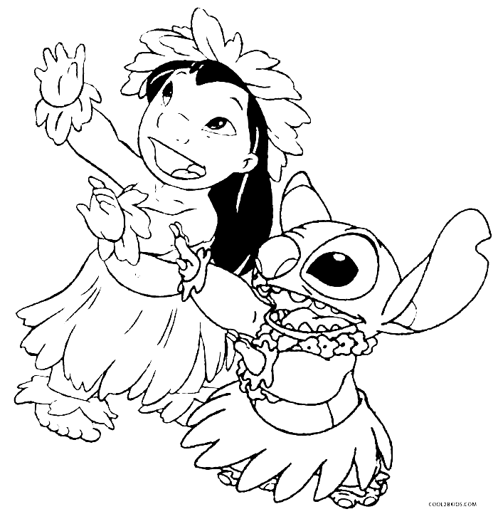 150+ Lilo and Stitch Coloring Pages Printable 3