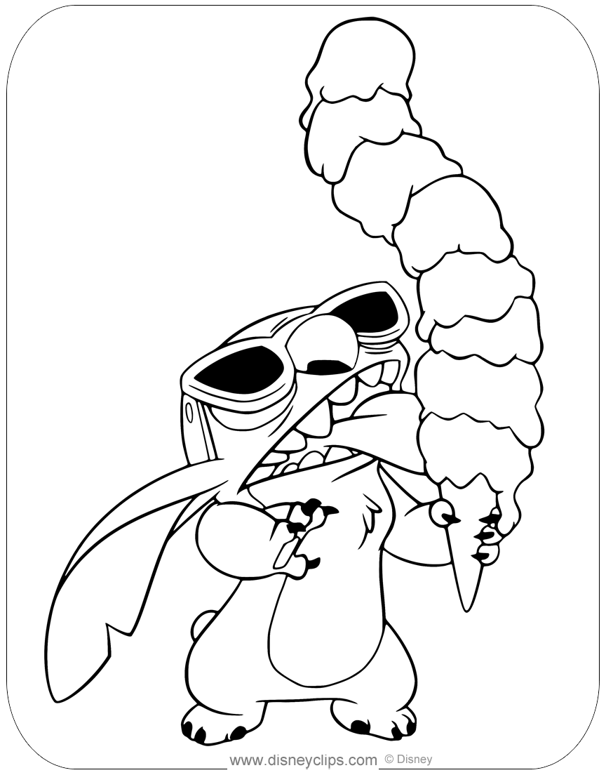 150+ Lilo and Stitch Coloring Pages Printable 34