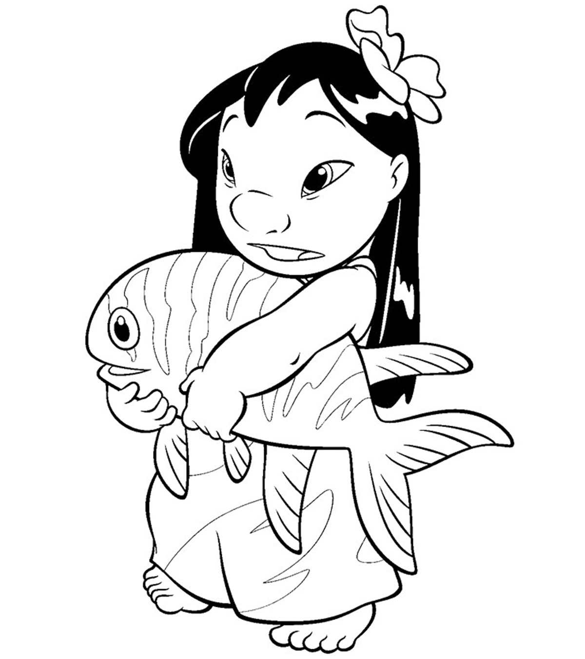 150+ Lilo and Stitch Coloring Pages Printable 42