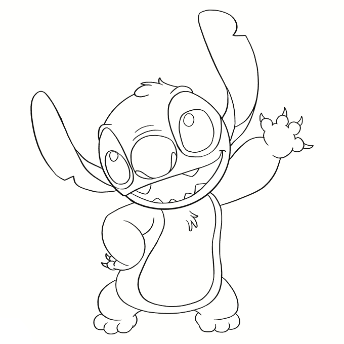 150+ Lilo and Stitch Coloring Pages Printable 43