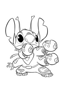 150+ Lilo and Stitch Coloring Pages Printable 50