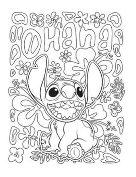 150+ Lilo and Stitch Coloring Pages Printable 56