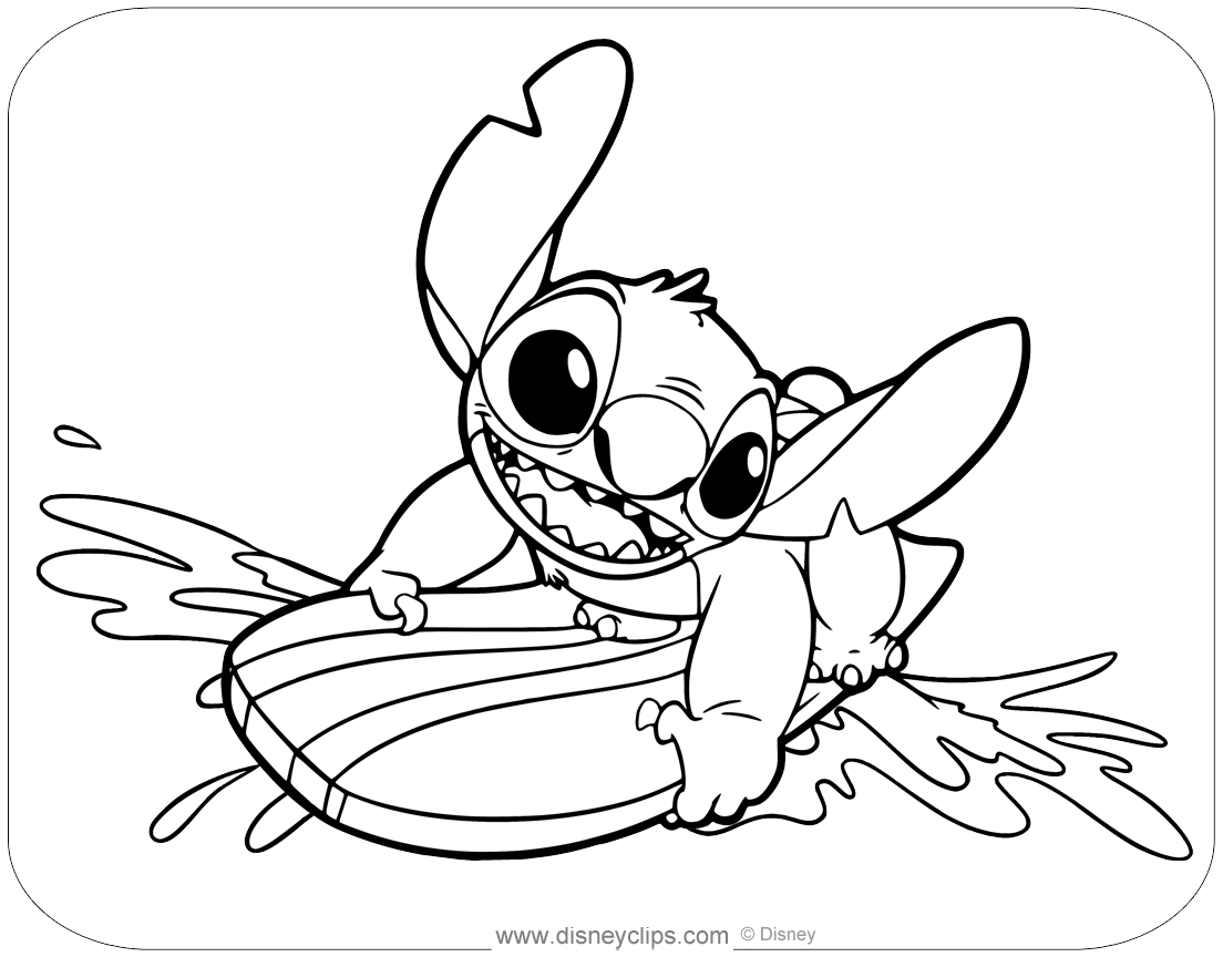 150+ Lilo and Stitch Coloring Pages Printable 61