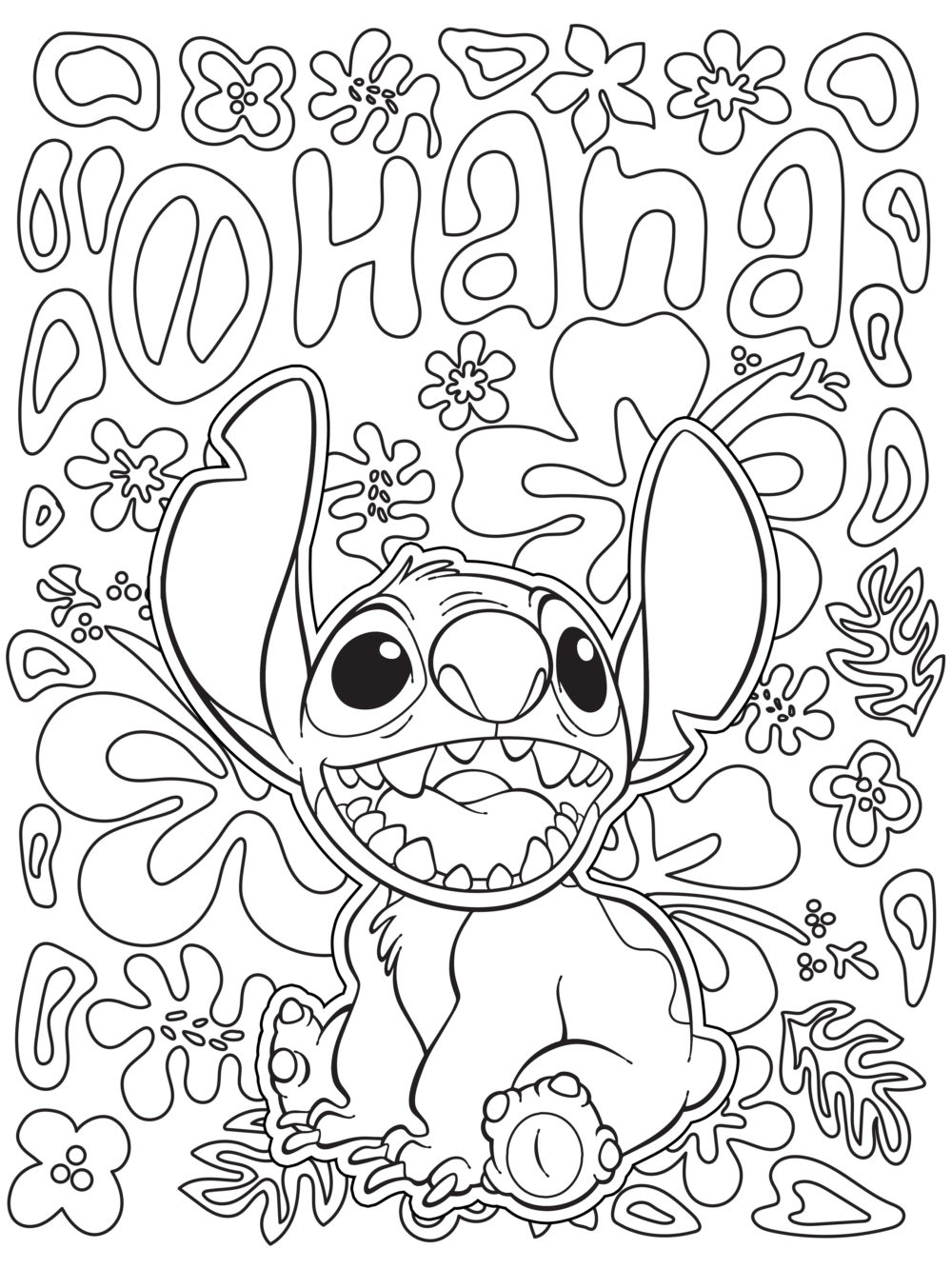 150+ Lilo and Stitch Coloring Pages Printable 65