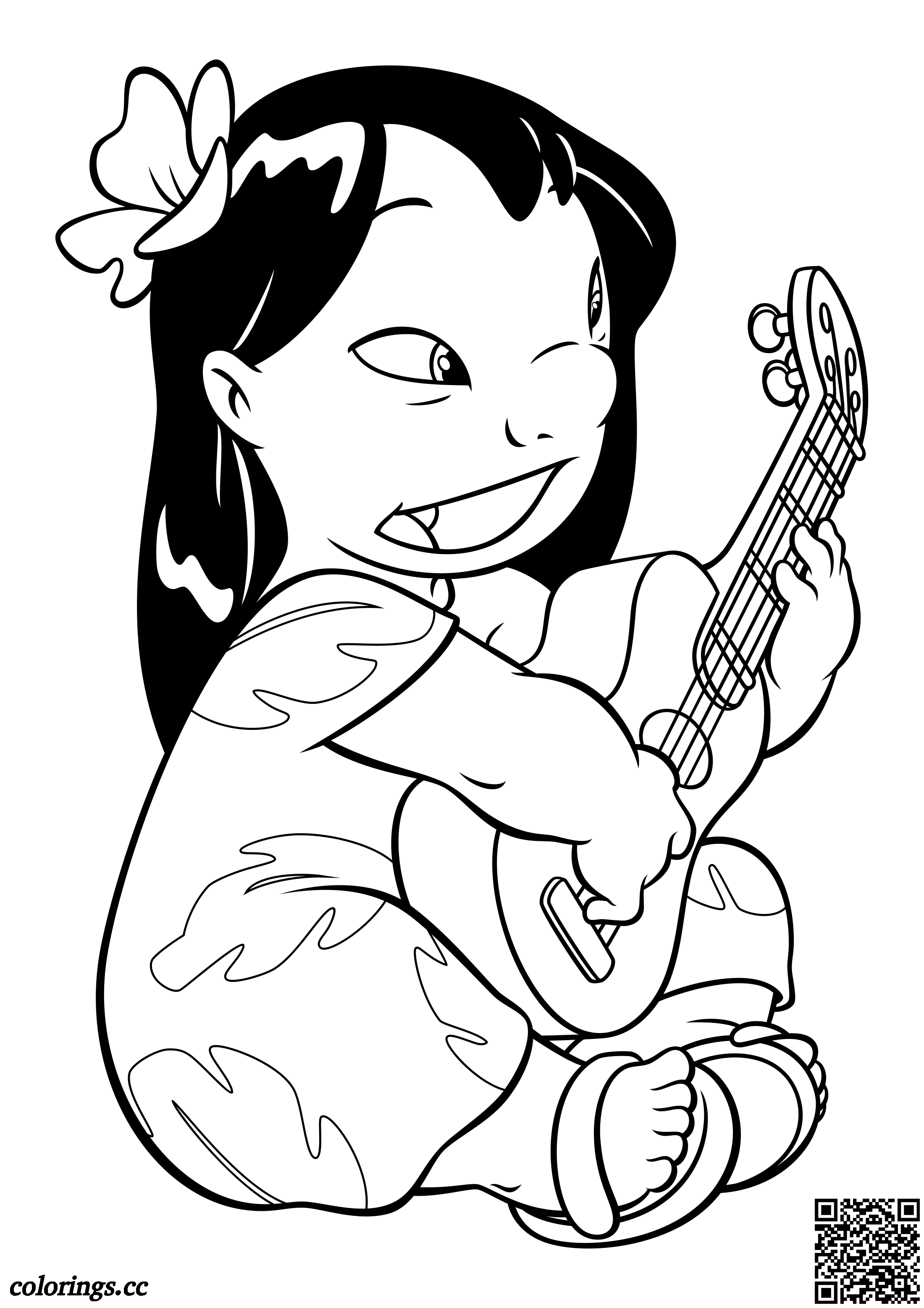 150+ Lilo and Stitch Coloring Pages Printable 71