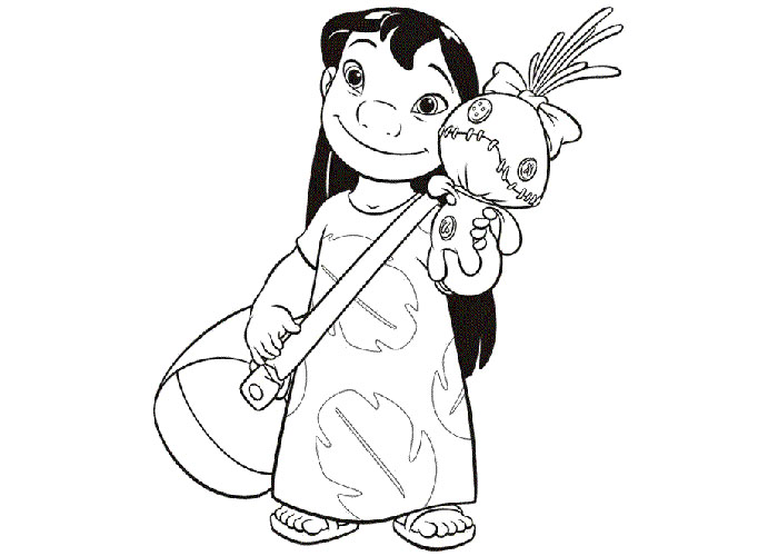 150+ Lilo and Stitch Coloring Pages Printable 79