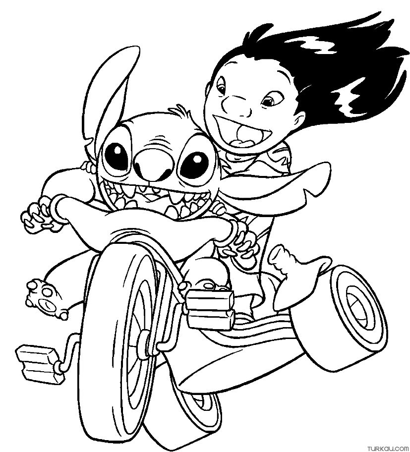 150+ Lilo and Stitch Coloring Pages Printable 81