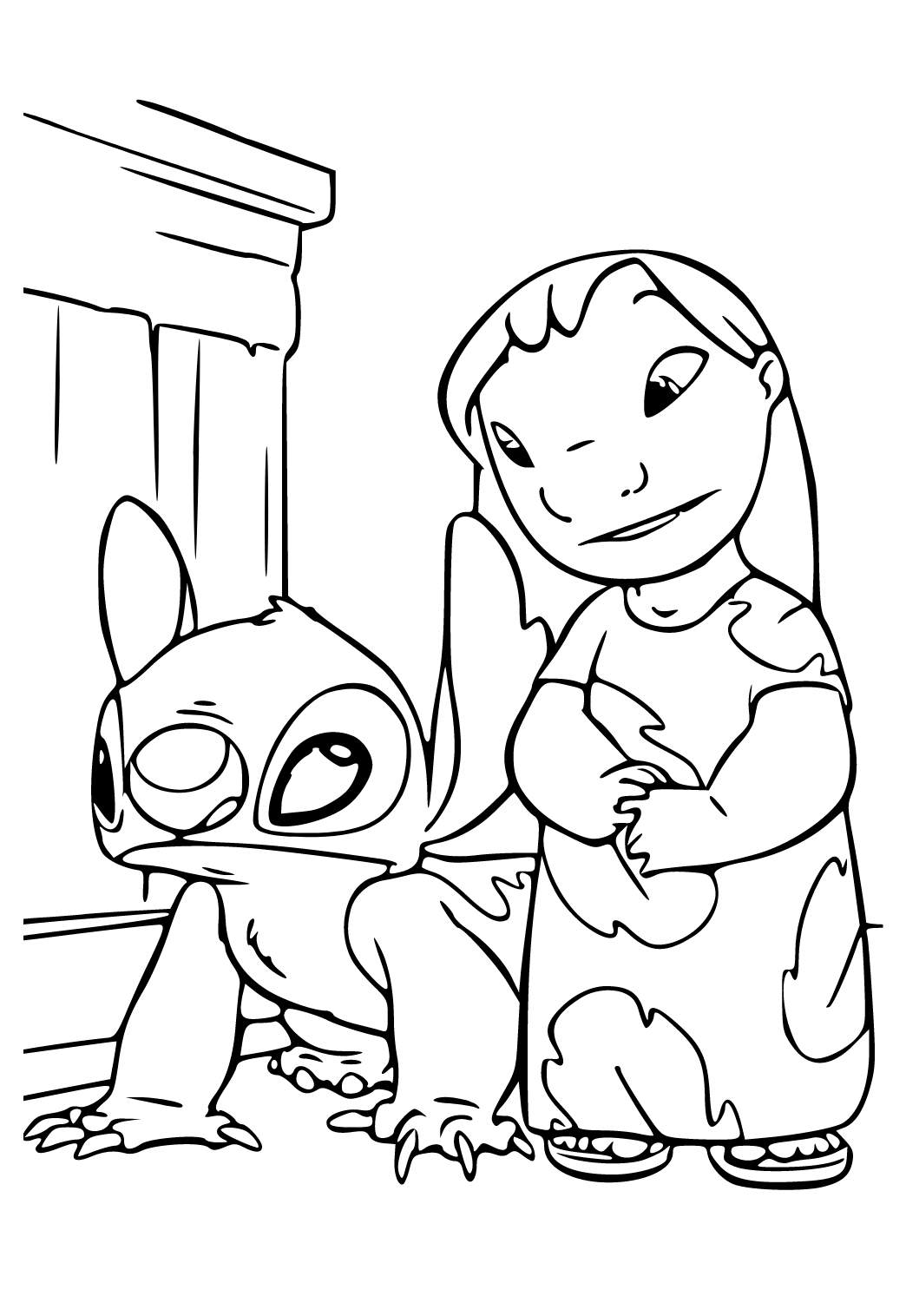 150+ Lilo and Stitch Coloring Pages Printable 86