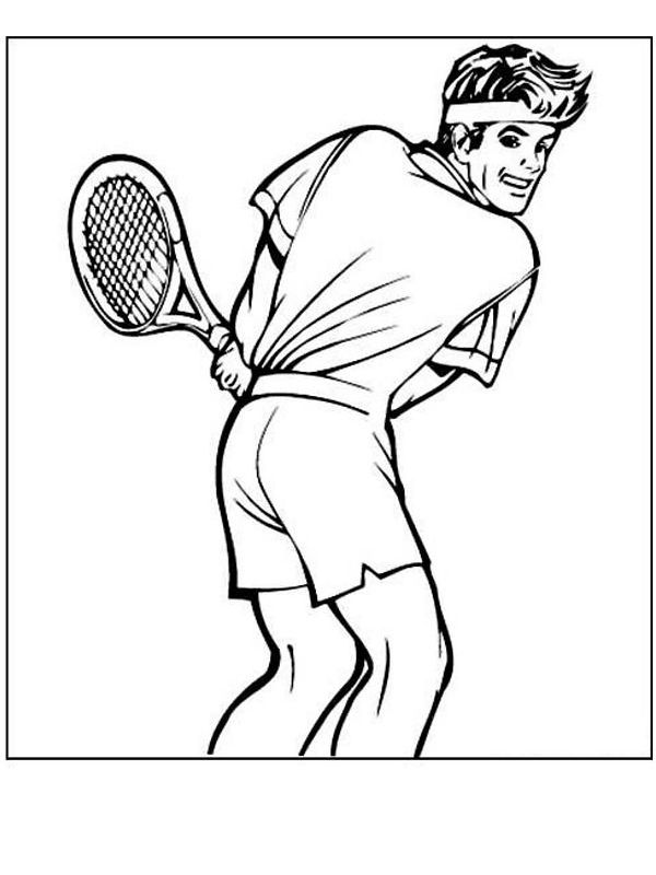 154 Tennis Coloring Pages Printable 1