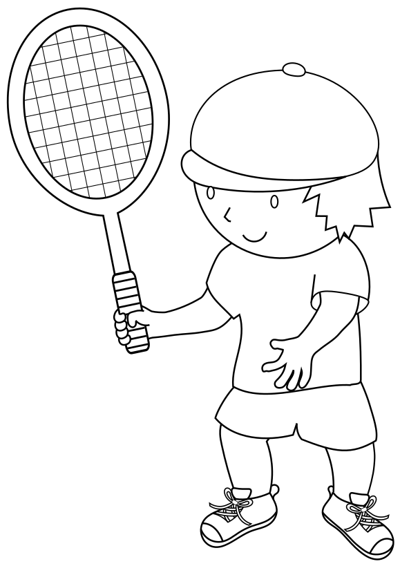 154 Tennis Coloring Pages Printable 10