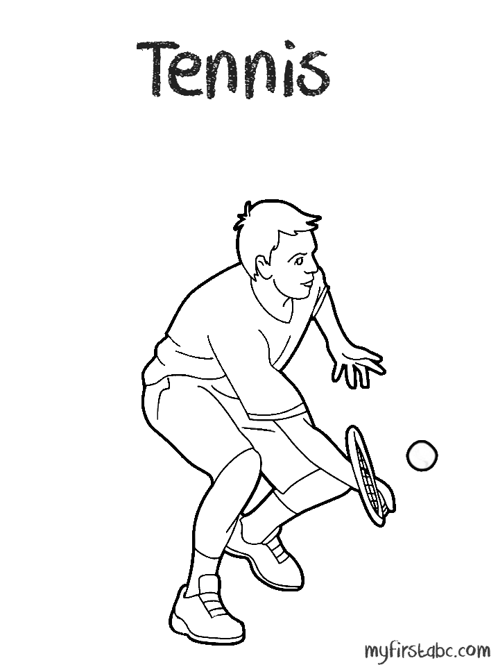 154 Tennis Coloring Pages Printable 102