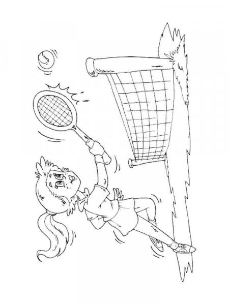 154 Tennis Coloring Pages Printable 108